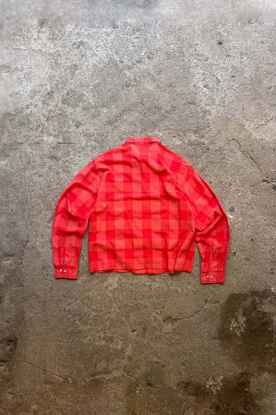 Kırmızı Kare Desenli Oversize Gömlek · 9