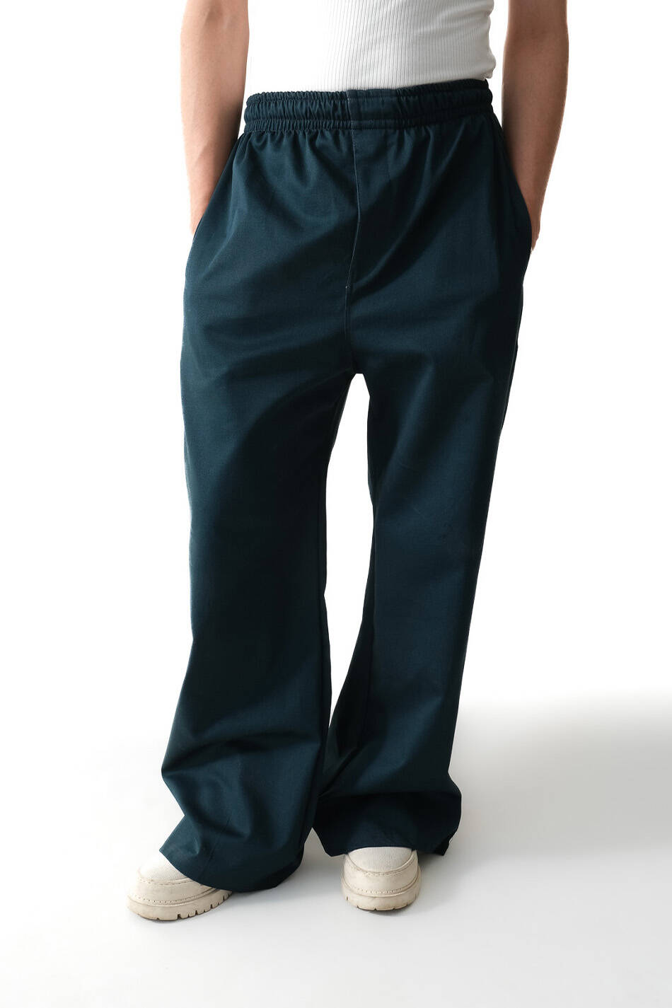 Koyu Yeşil Essential Baggy Pantolon  