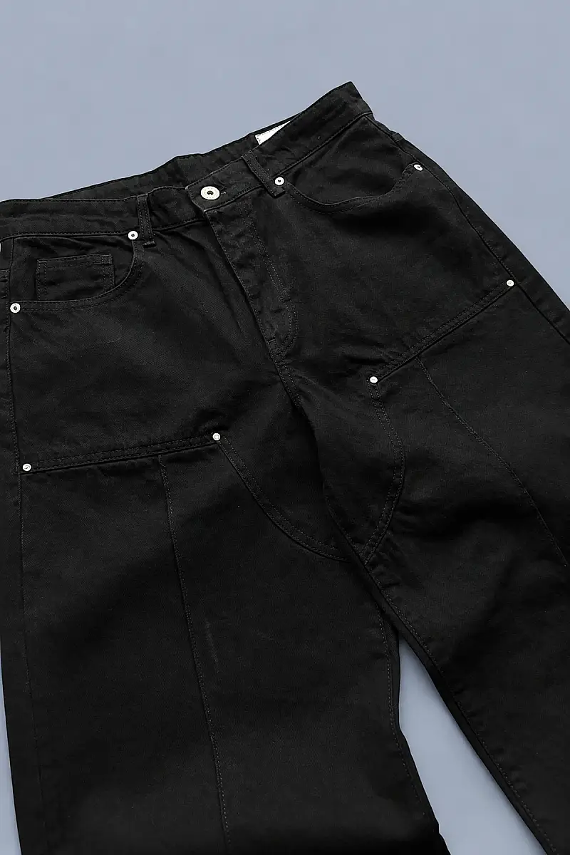 Extra Baggy Fit Jean Siyah - 3