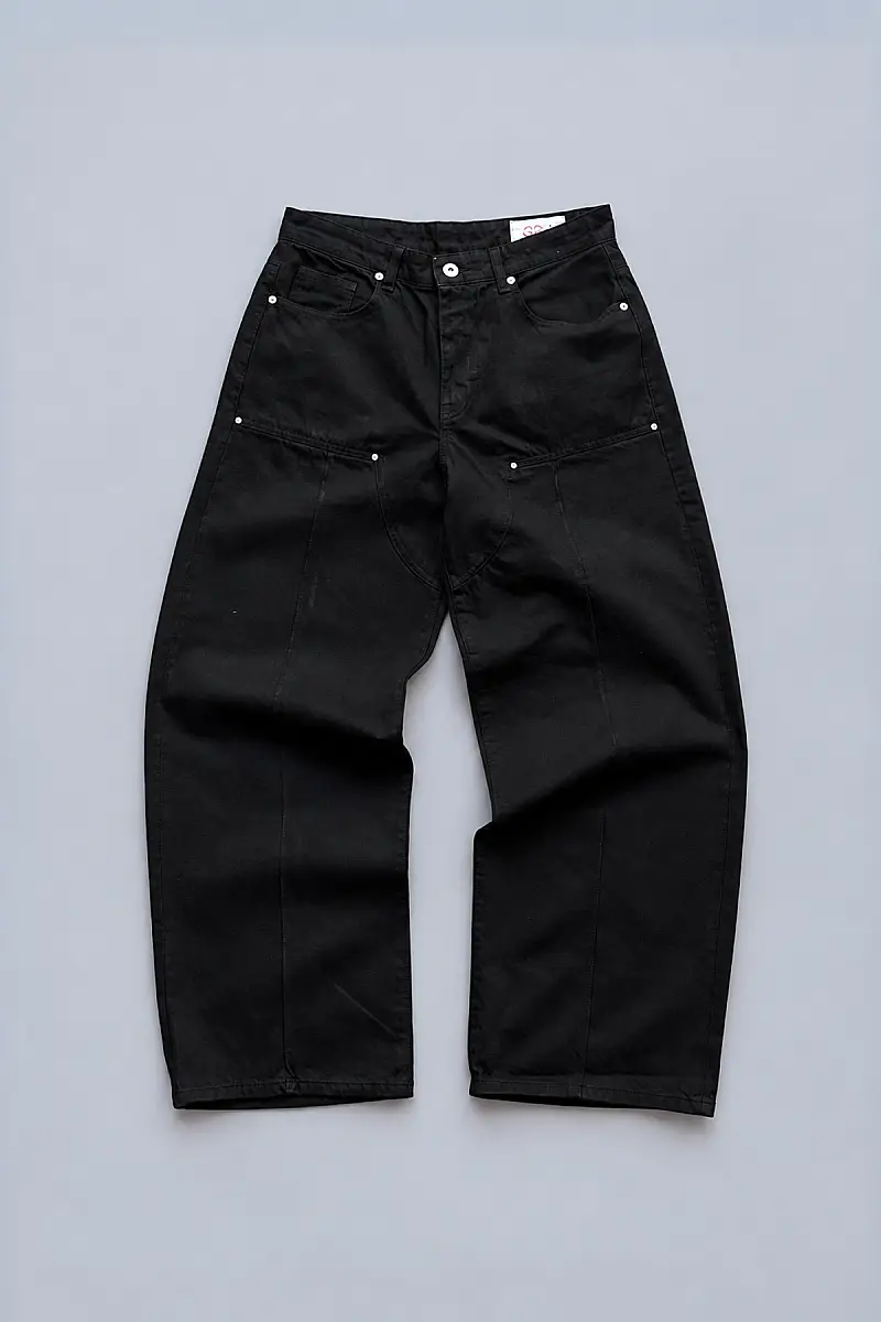 Extra Baggy Fit Jean Siyah