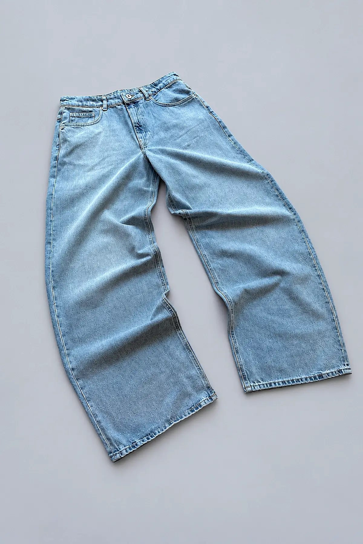 Extra Baggy Fit Jean Açık Mavi (1)