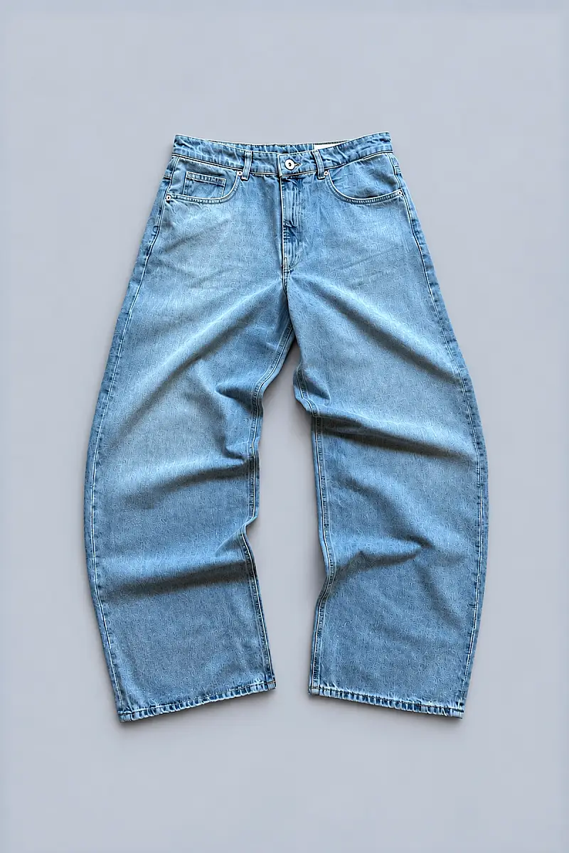 Extra Baggy Fit Jean Açık Mavi