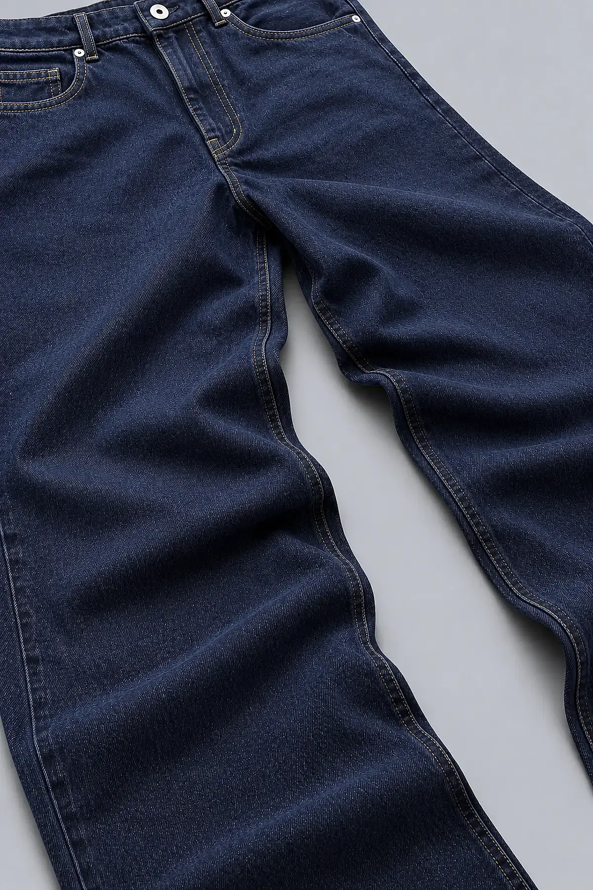 Extra Baggy Fit Jean İndigo - 4