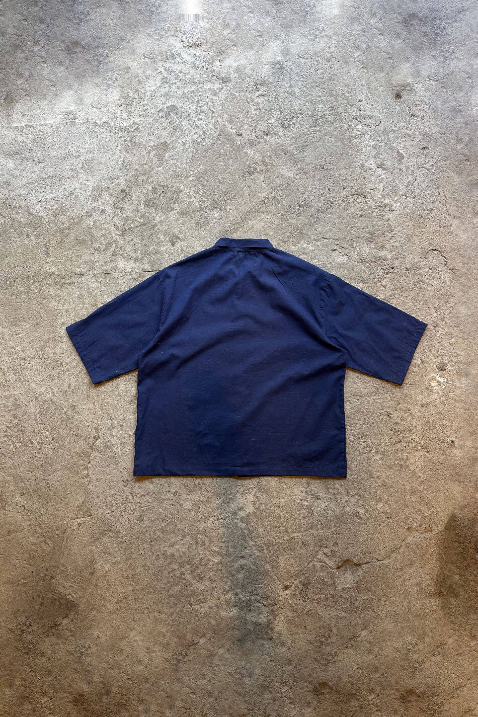 Lacivert Nep Yarım  Kol Oversize Gömlek · 4