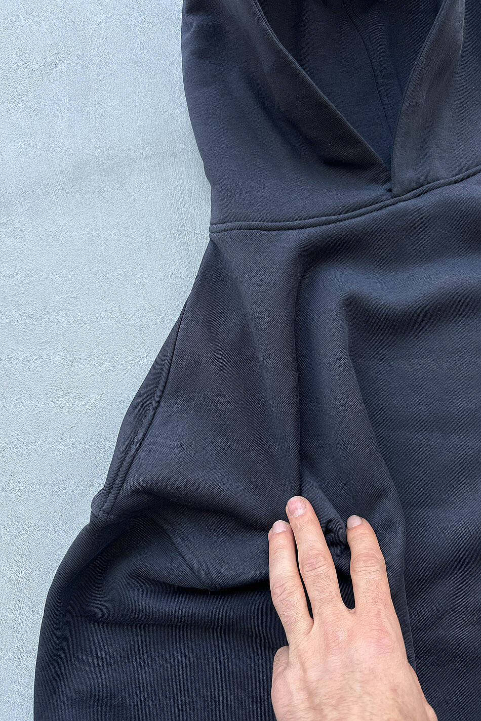 Lacivert Oversize Boxy Fit Hoodie · 3