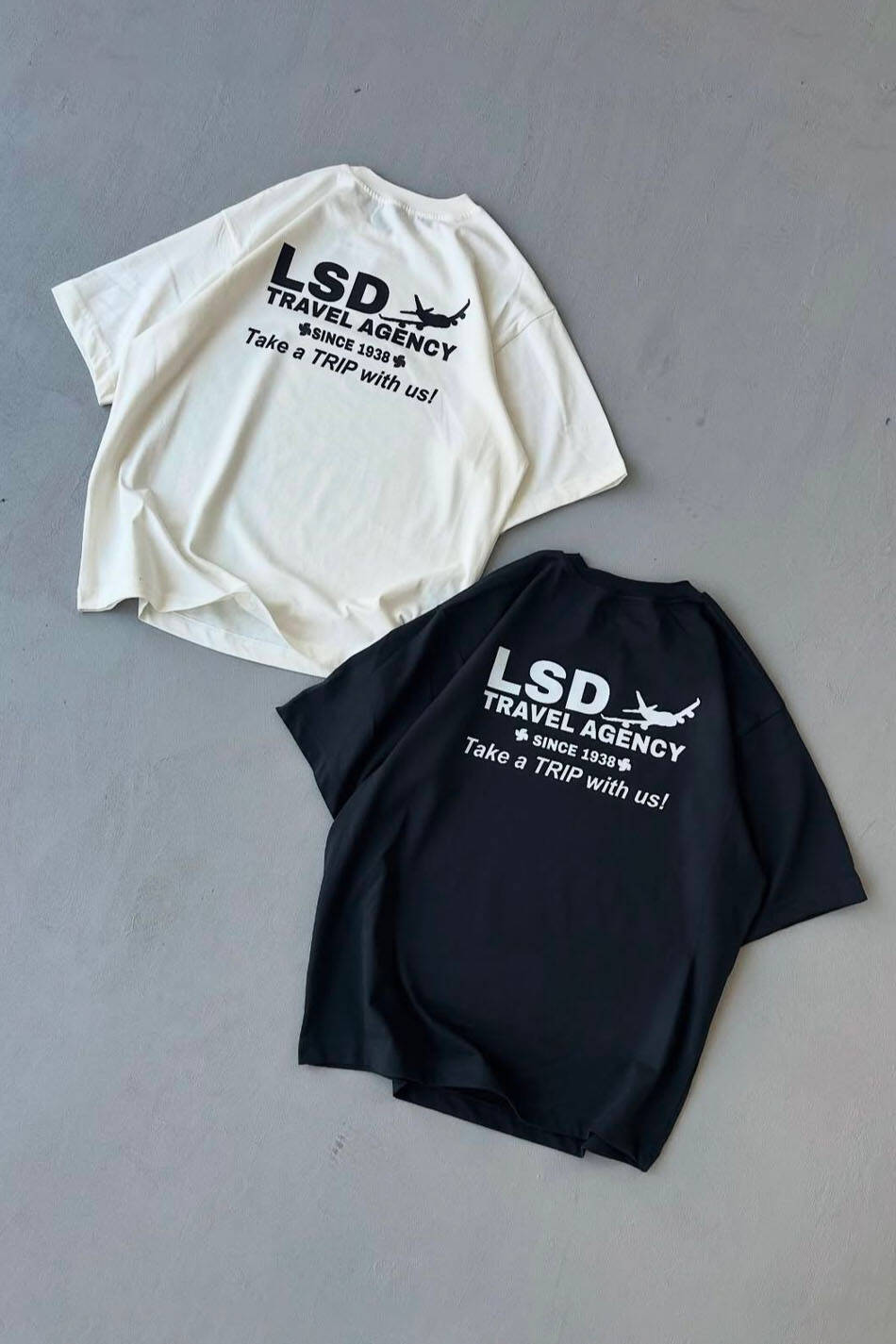 LSD Ekru Oversize Tişört - 6