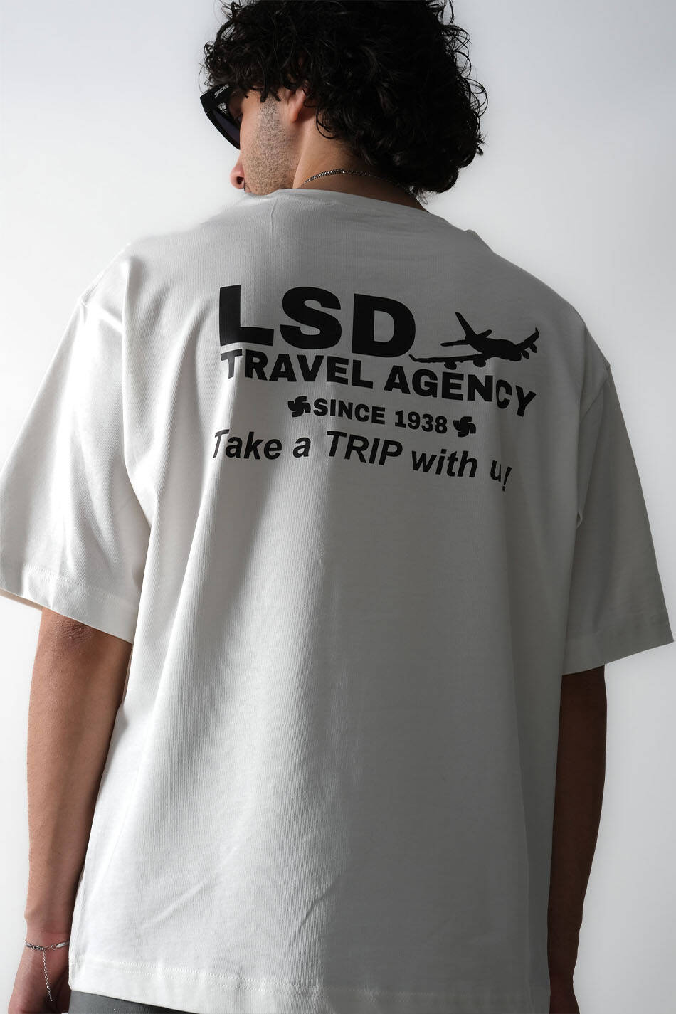 LSD Ekru Oversize Tişört (1)