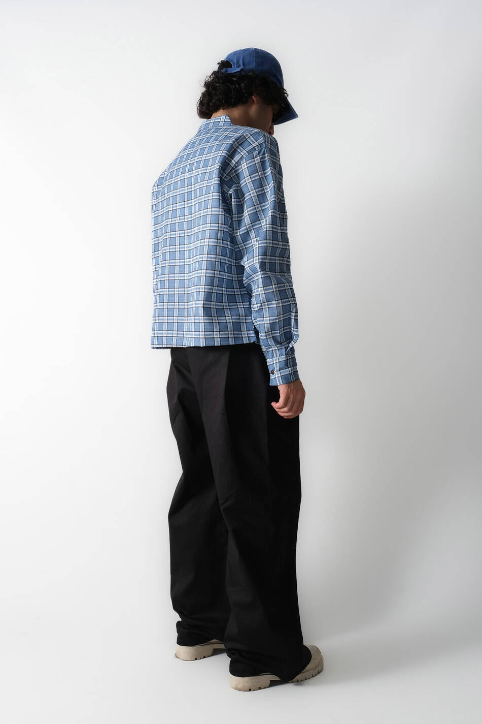 Mavi Ekoseli Oversize Gömlek · 13