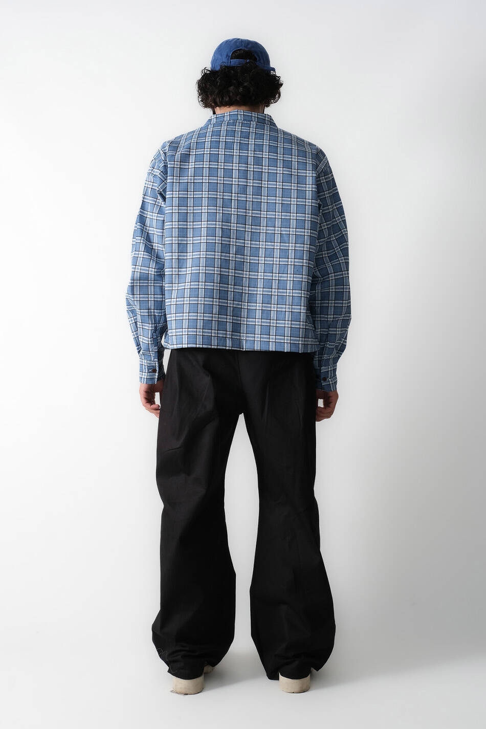 Mavi Ekoseli Oversize Gömlek · 11
