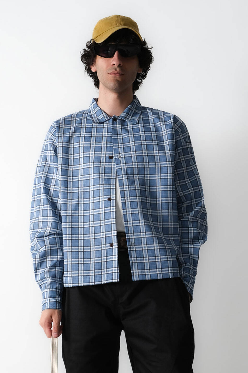 Mavi Ekoseli Oversize Gömlek · 8