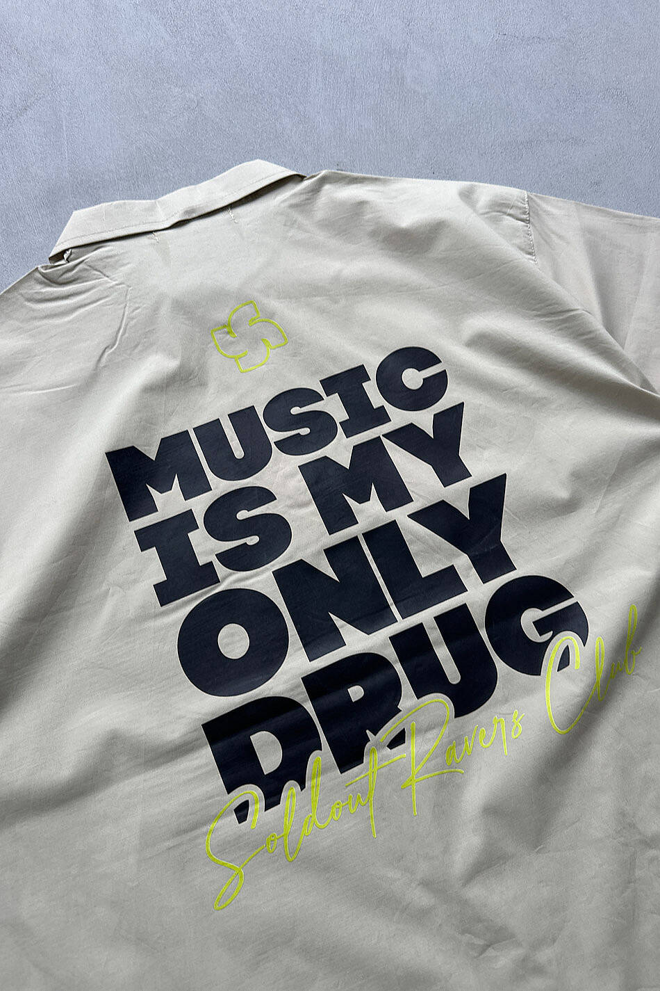 Music is Only My Drug Yarım Kol Oversize Gömlek · 3