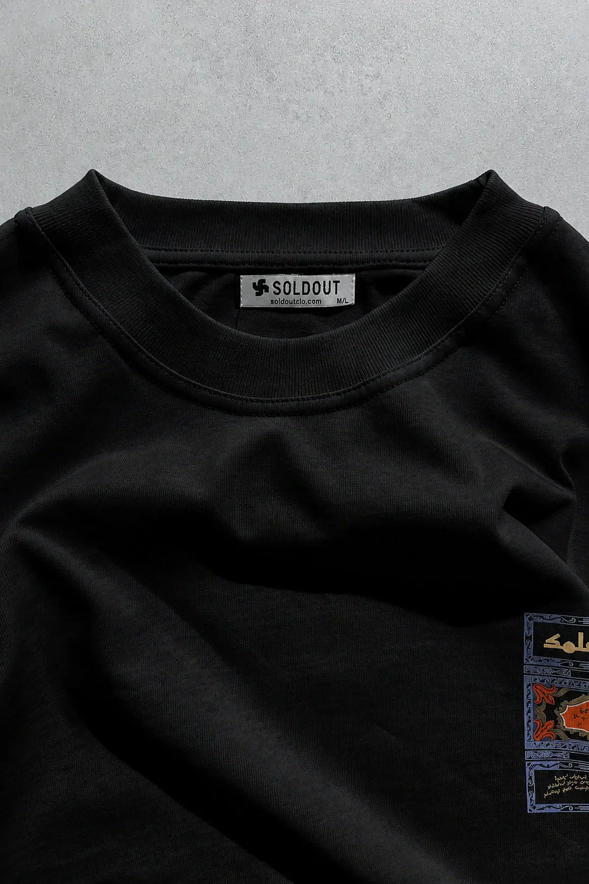 Önü Arap Çarşaf Baskılı Siyah Long Sleeve · 4