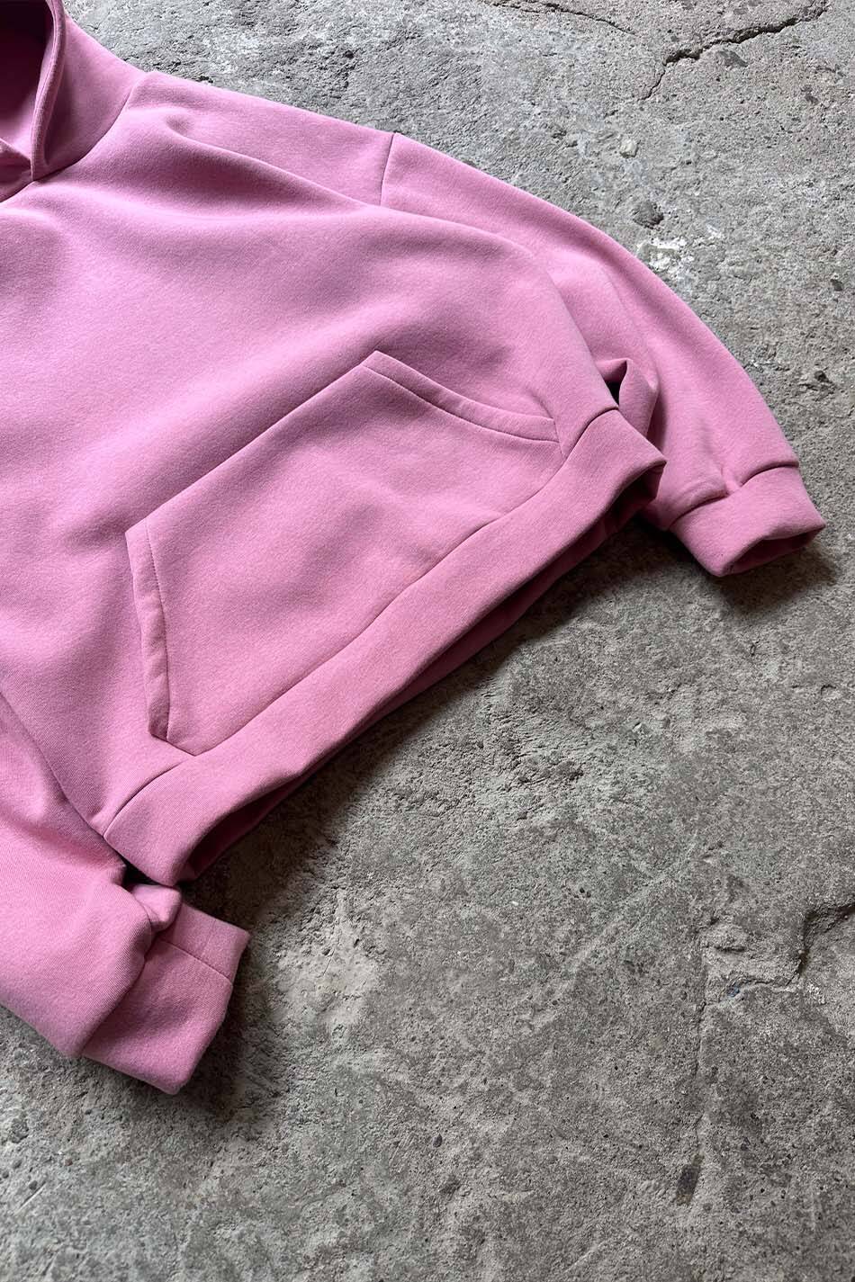 Pembe Oversize Boxy Fit Hoodie - 2