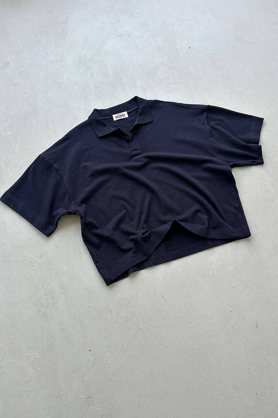 Polo Yaka Boxy Fit Crop Tişört · 5
