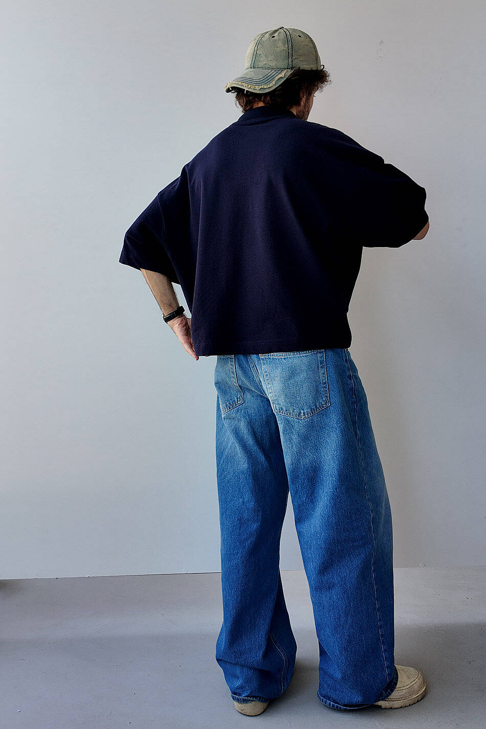 Polo Yaka Boxy Fit Crop Tişört · 4