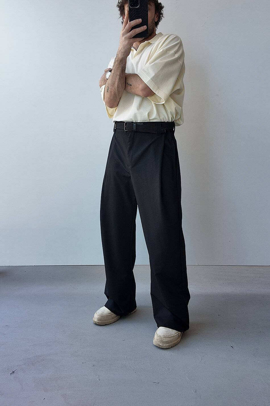 Polo Yaka Boxy Fit Crop Tişört · 6