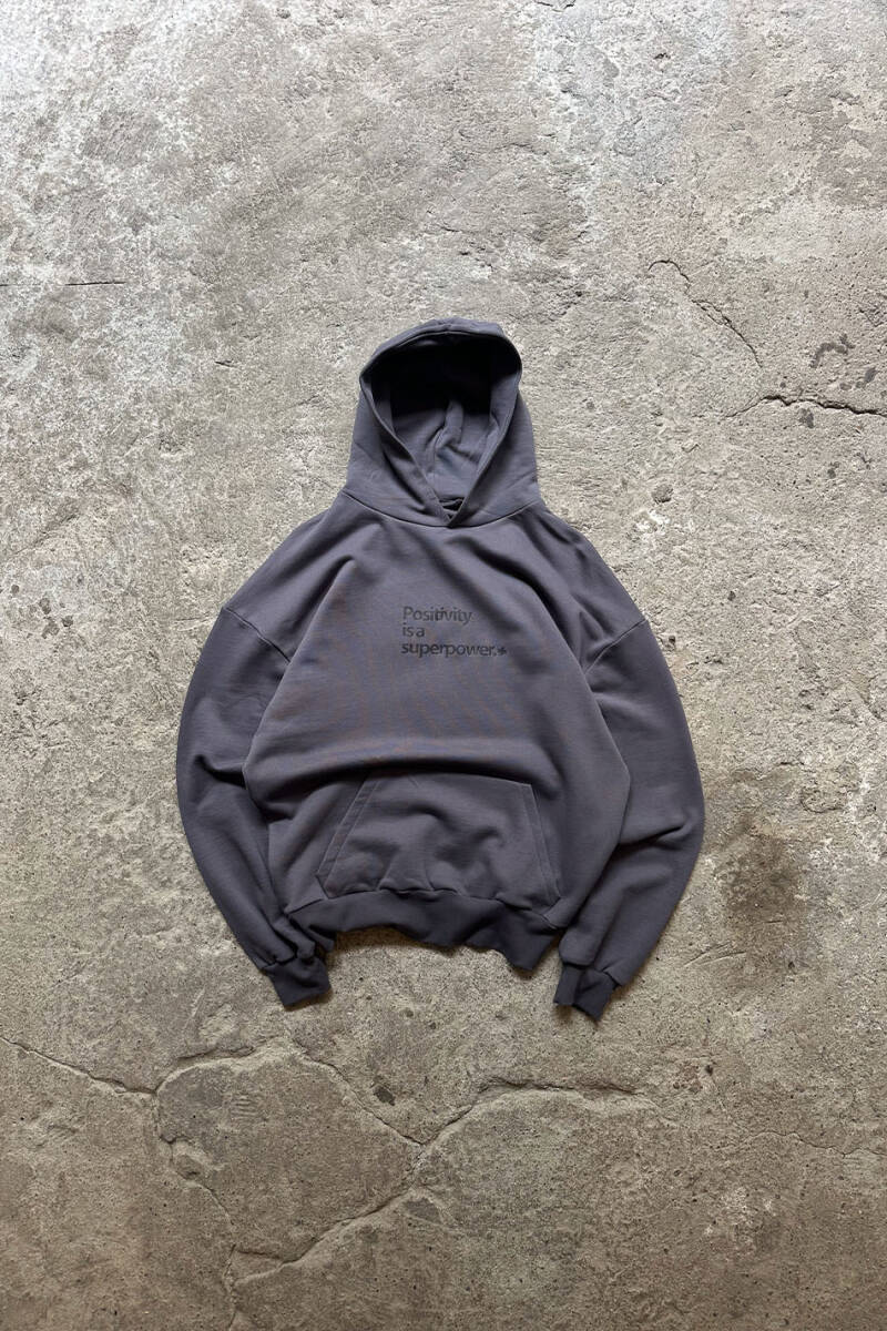 Positivity is a Superpower Heavyweight (450GSM) Oversize Boxy Fit Hoodie - 1