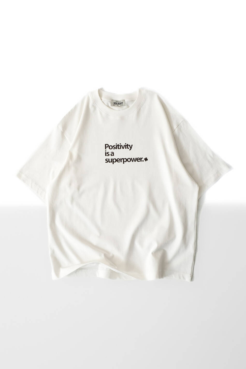 Positivity is a Superpower Oversize Tişört - 1