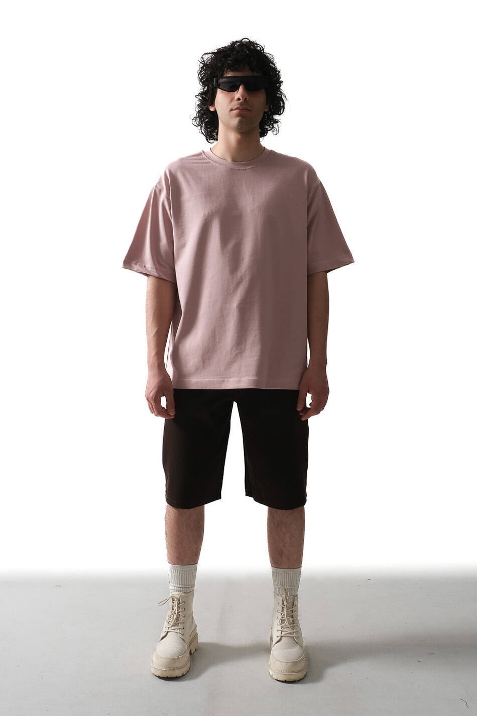 Pudra Basic Oversize Tişört · 5