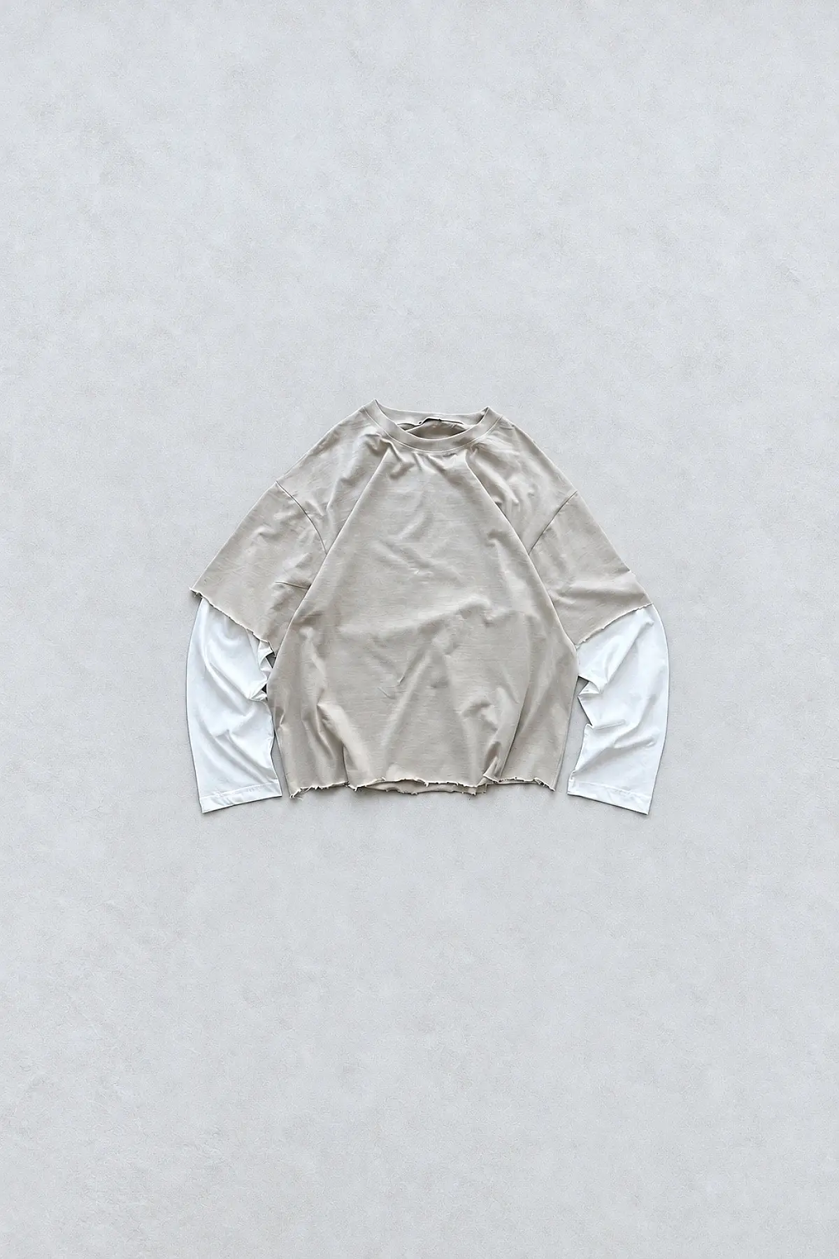 QURBH Yırtık Kol + Yırtık Etek Layered Long Sleeve R1