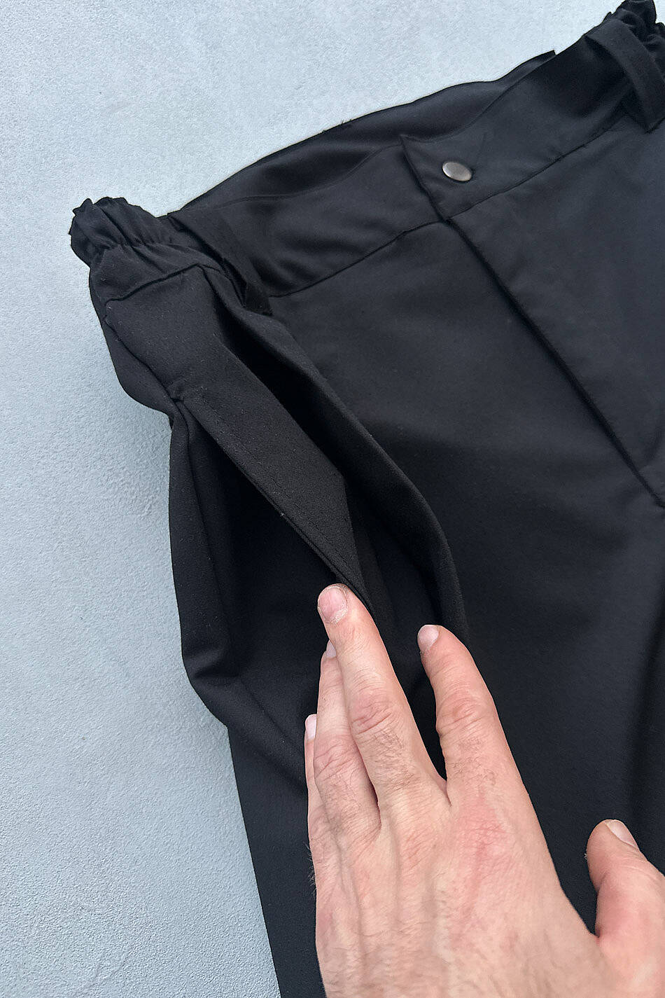 Siyah Fenna V2 Pileli Baggy Kumaş Pantolon · 11