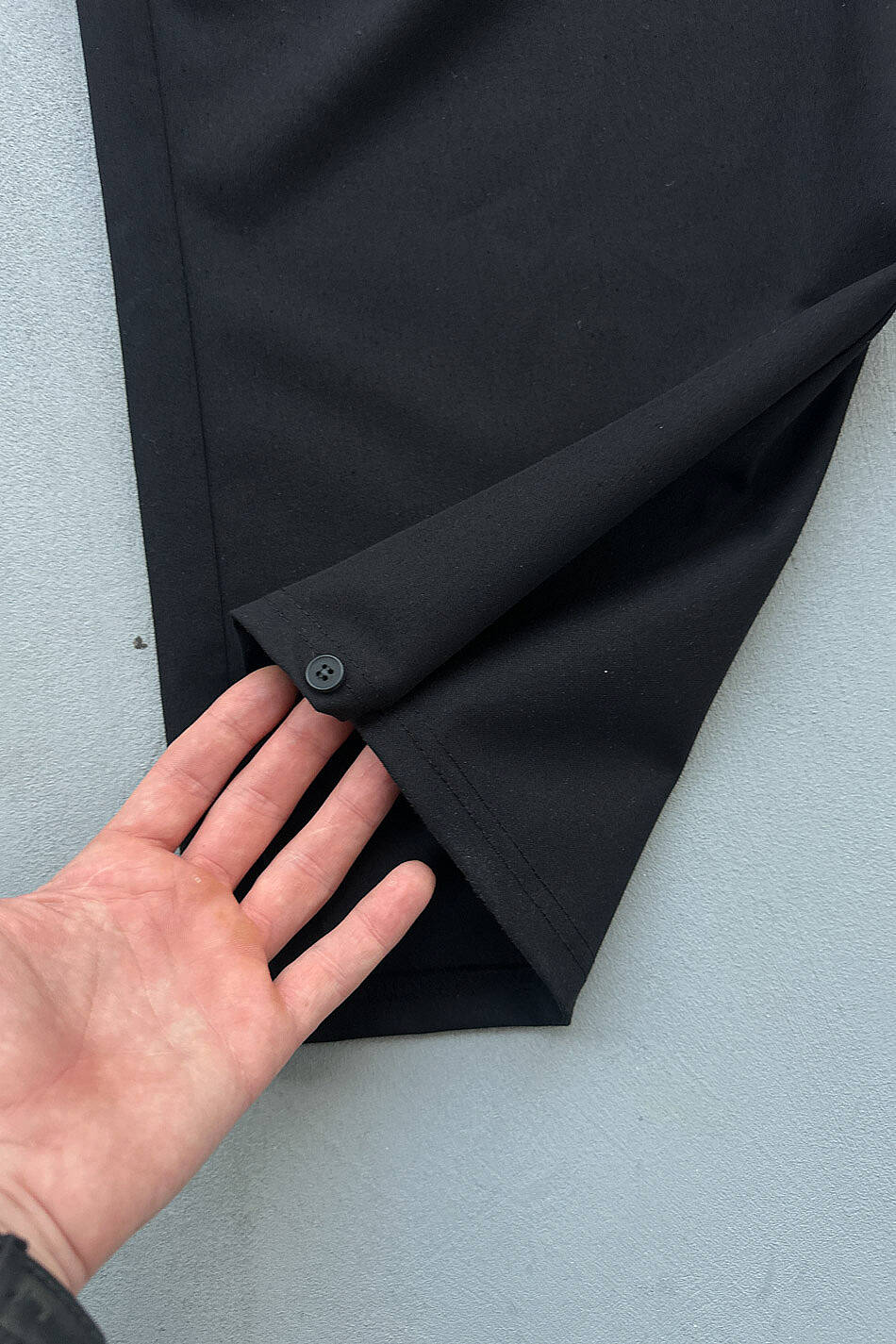 Siyah Fenna V2 Pileli Baggy Kumaş Pantolon · 13