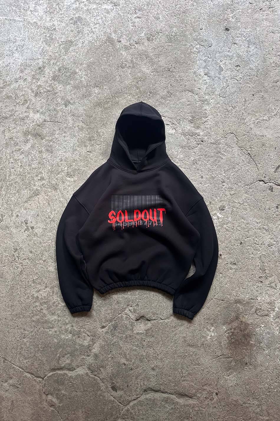 Soldout Barcode Oversize Boxy Fit Hoodie