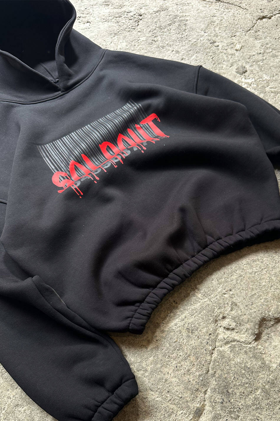 Soldout Barcode Oversize Boxy Fit Hoodie - 2