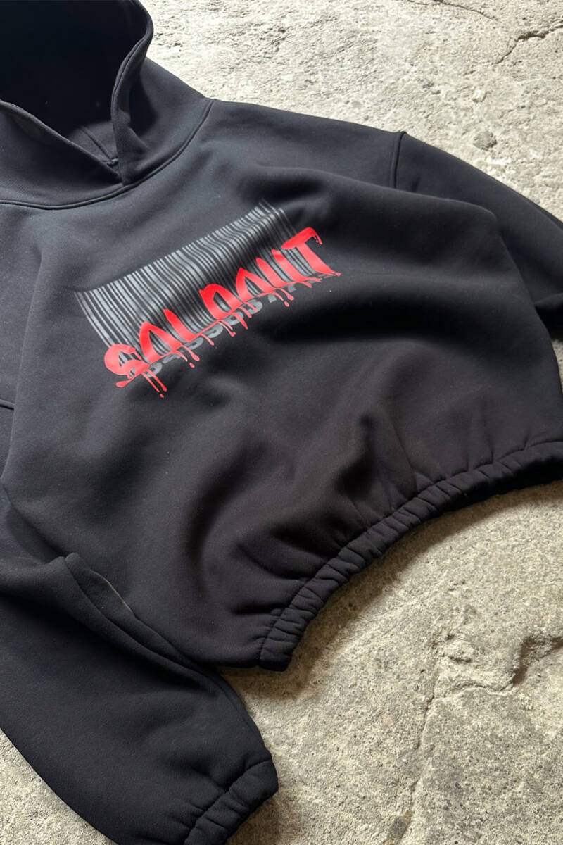 Soldout Barcode Oversize Boxy Fit Hoodie - 2