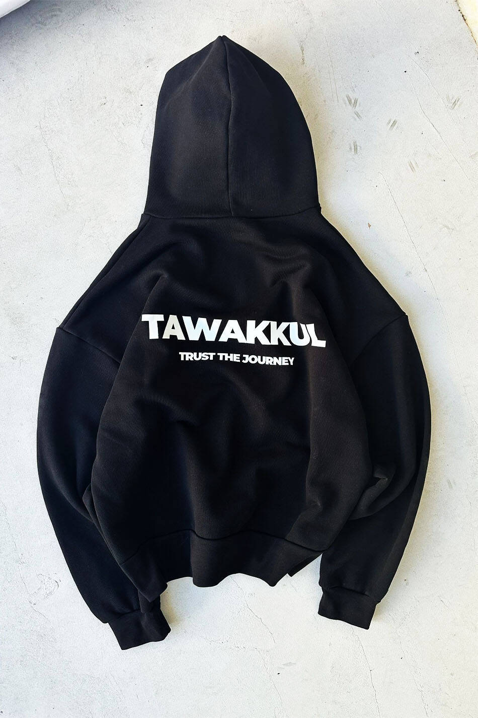 Tawakkul Siyah Heavyweight Oversize Boxy Fit Hoodie - 1