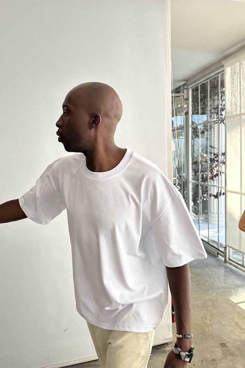 Techno Genre Baskılı Oversize Tişört · 6