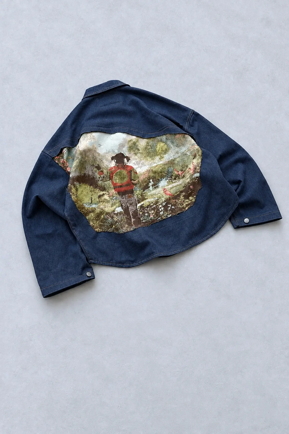 WEJD Gizli Silüet Extra Oversize Heavyweight Denim Gömlek - 2