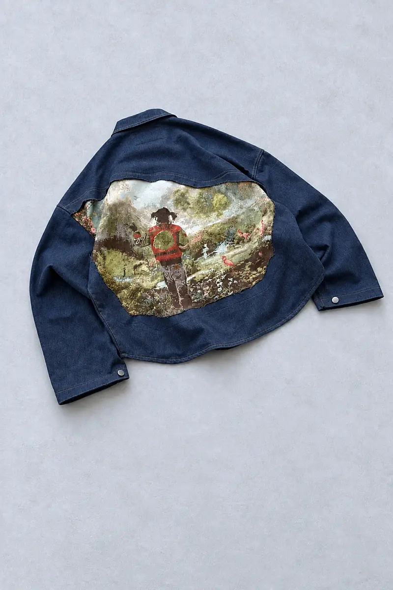 WEJD Gizli Silüet Extra Oversize Heavyweight Denim Gömlek - 2