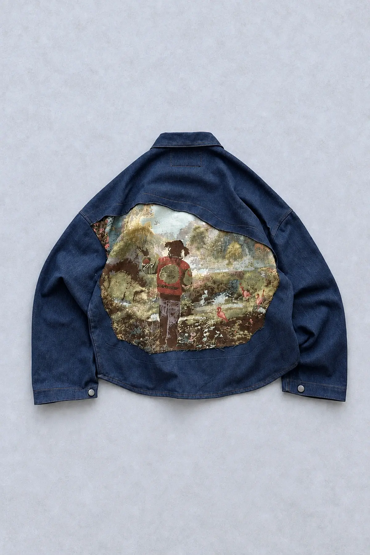 WEJD Gizli Silüet Extra Oversize Heavyweight Denim Gömlek