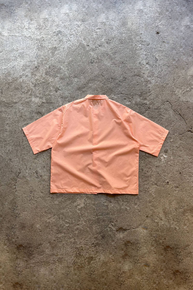 Yavruağzı Yarım Kol Oversize Gömlek   - 4