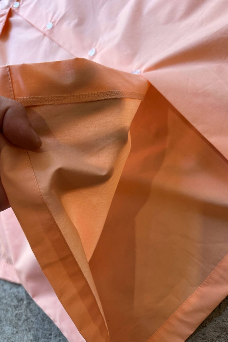 Yavruağzı Yarım Kol Oversize Gömlek   - 3