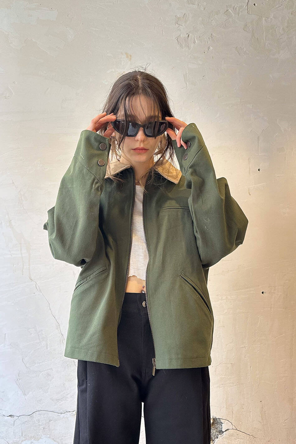Yeşil Workwear Boxy Fit Ceket · 8