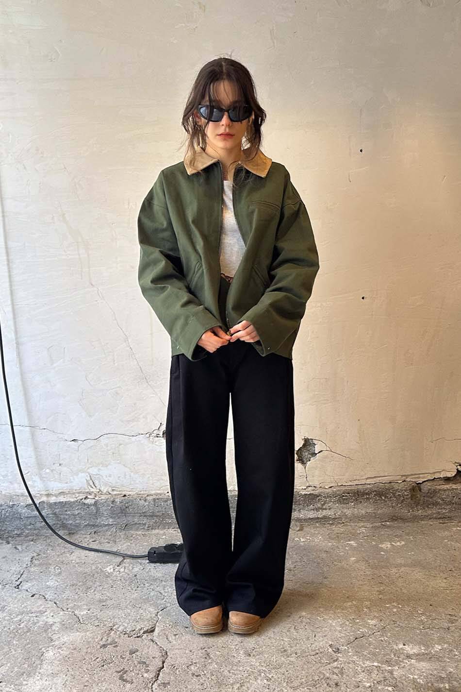 Yeşil Workwear Boxy Fit Ceket · 12