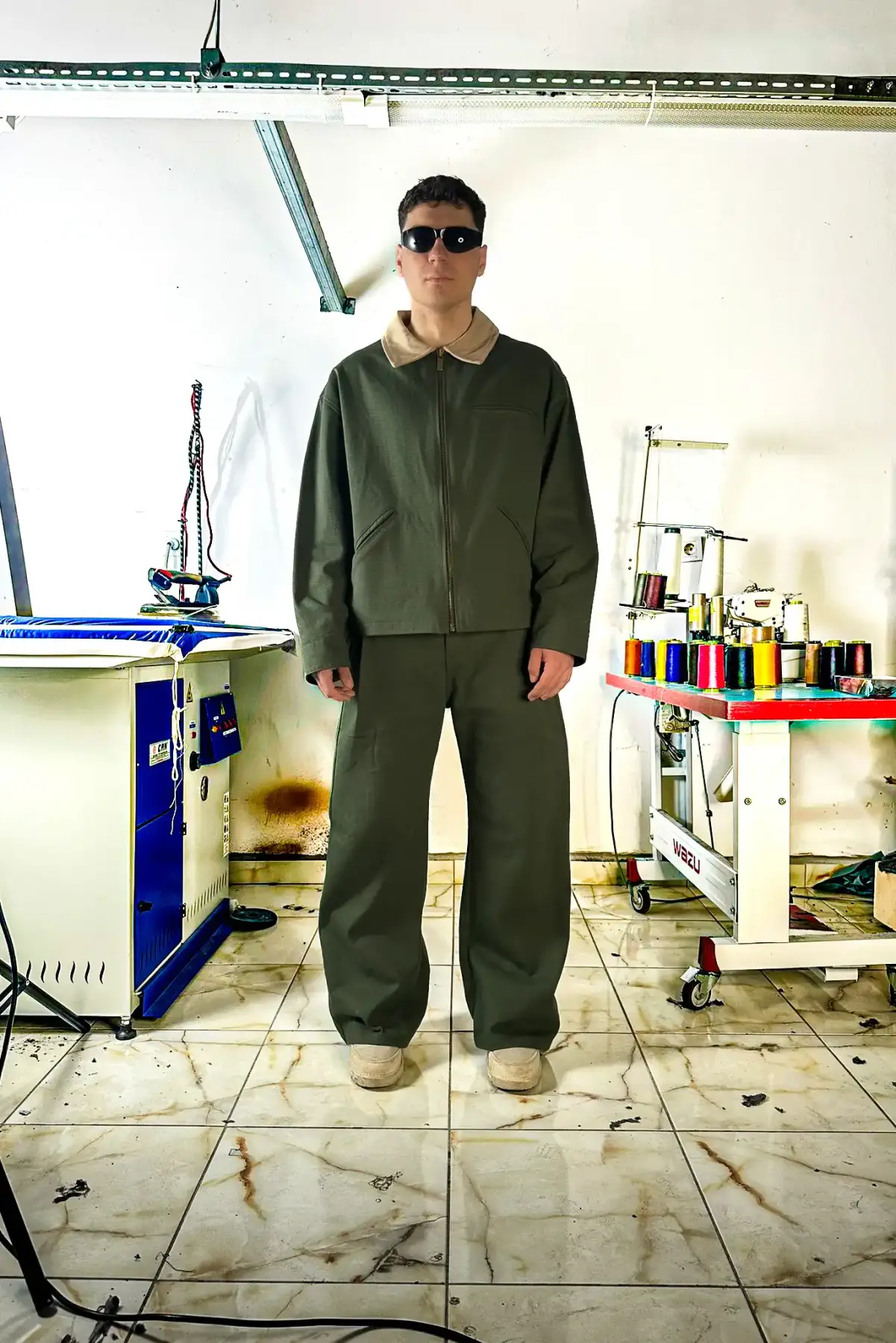 Yeşil Workwear Boxy Fit Ceket - 2