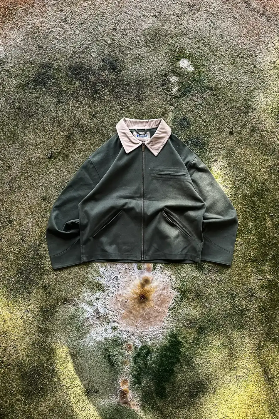 Yeşil Workwear Boxy Fit Ceket - 1